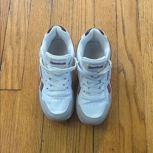 Reebok Kids White and Maroon  Sneakers